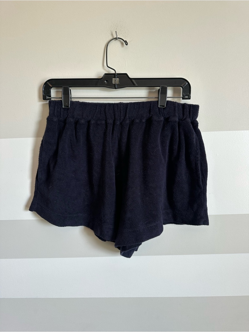 The Great Micro Terry Swing Short in Navy Blue - Picture 2 of 3